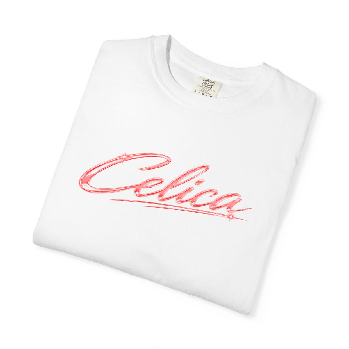 Celica Graphic T-Shirt — Red Retro Sports Car Design