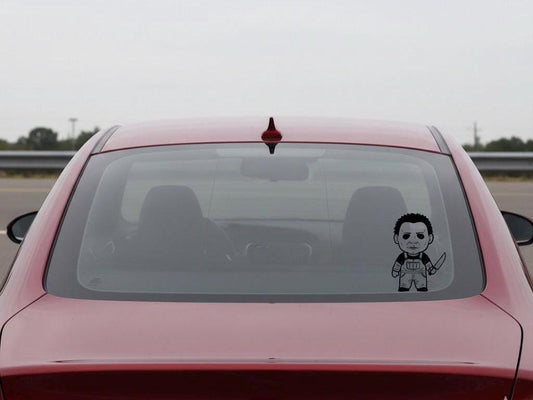 Chibi Michael Myers Vinyl Decal, Horror Movie Car Sticker