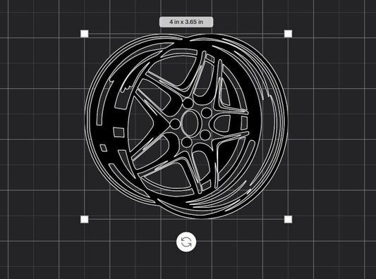 Car Rim Vinyl Sticker | Wheel Inspo Decal