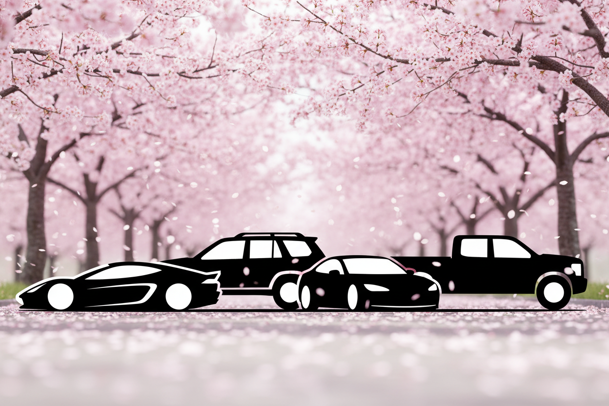 Car Silhouette Vinyl Decals