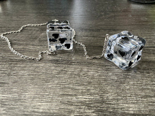 Ice cube dice mirror accessory