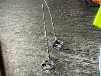 Ice cube dice mirror accessory