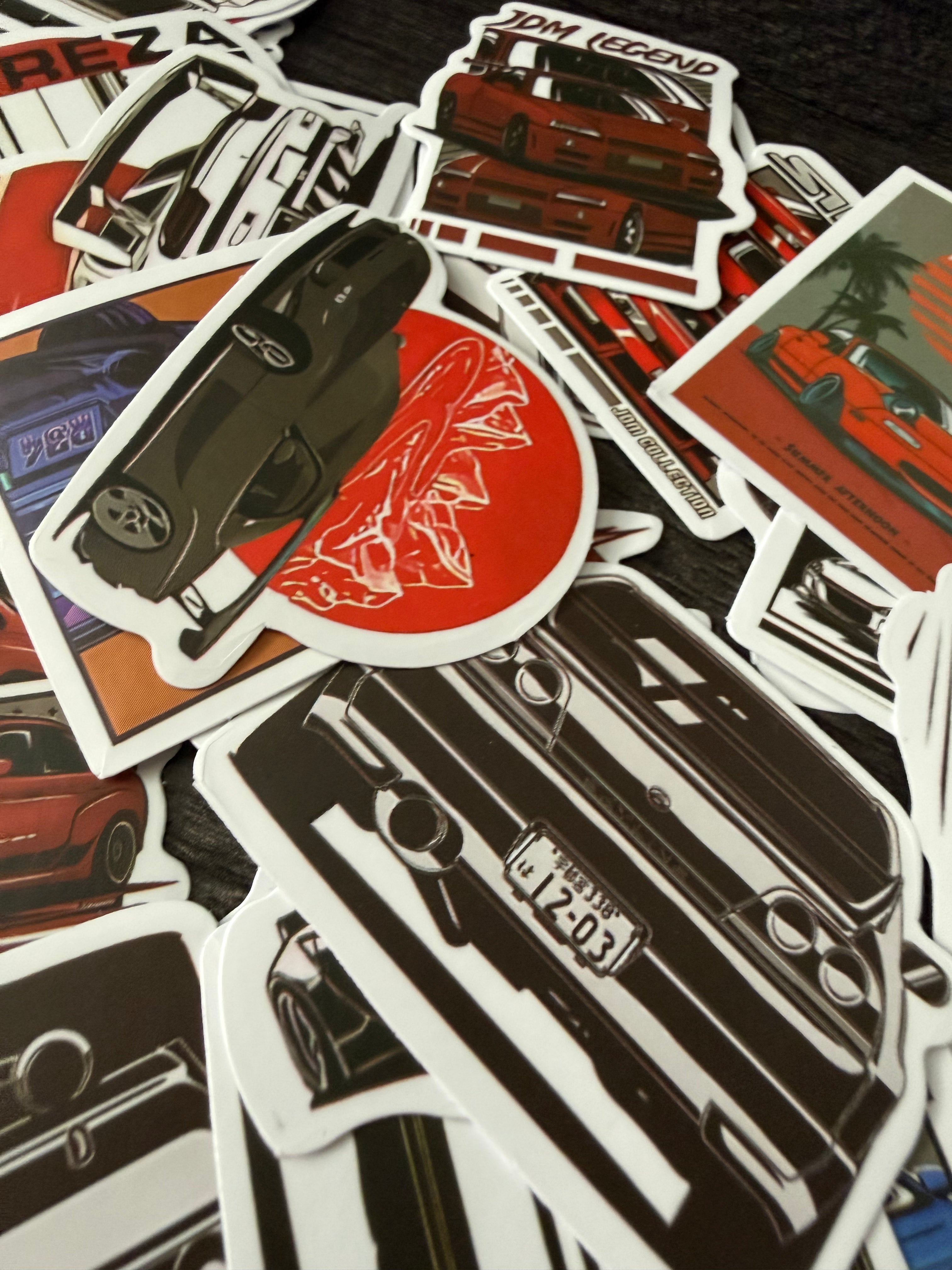 5pk random car slap stickers