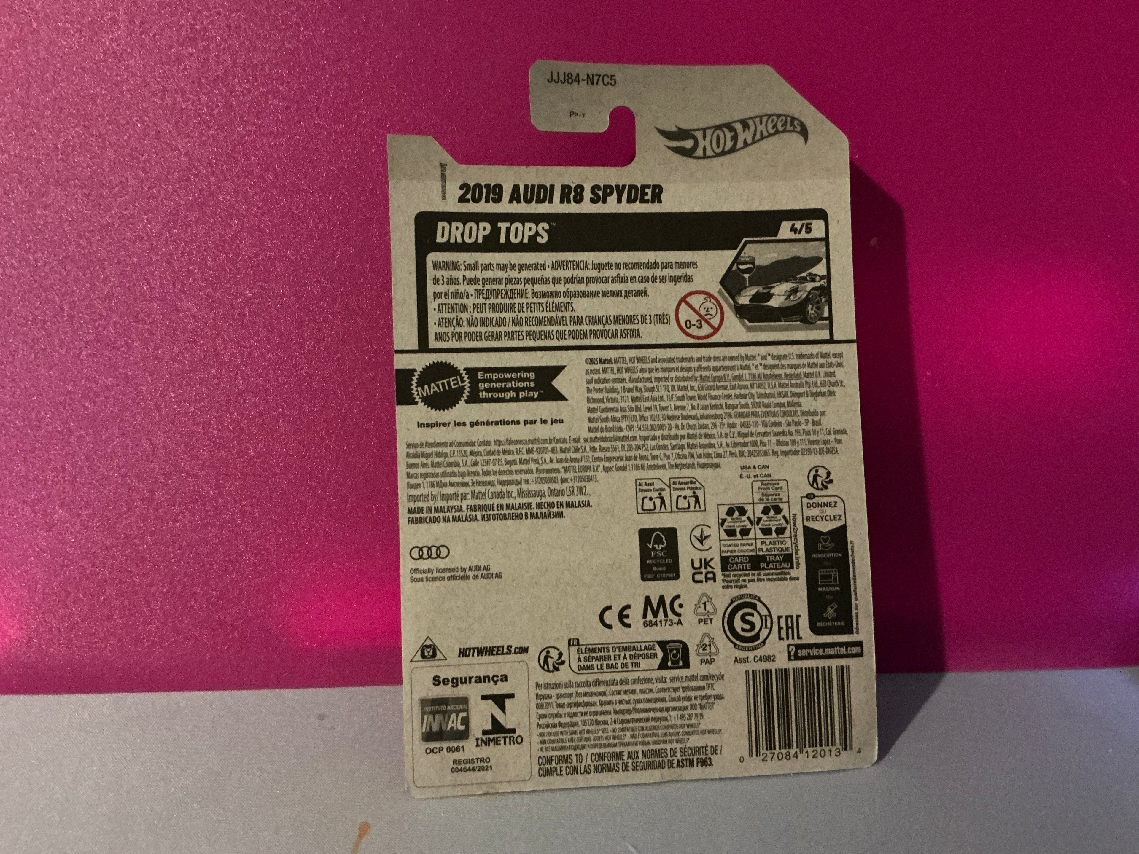 Audi R8 Spyder HotWheels Unopened