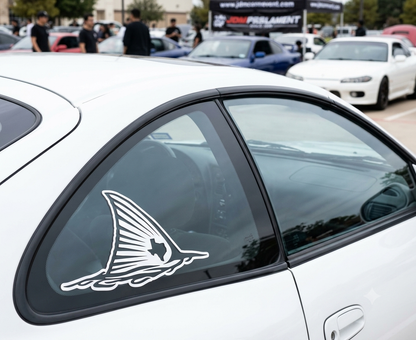 Texas Redfish Fin Vinyl Decal