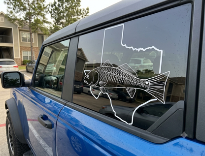 Texas Bass Fishing Decal – Vinyl Sticker