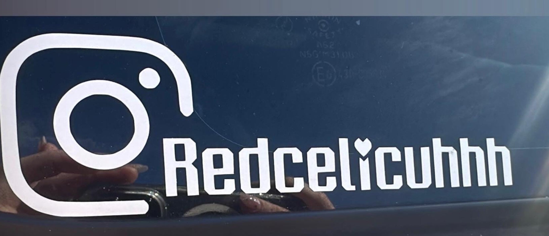 Custom Instagram Vinyl Decal MESSAGE ME BEFORE PURCHASING!! via: "contact" tab