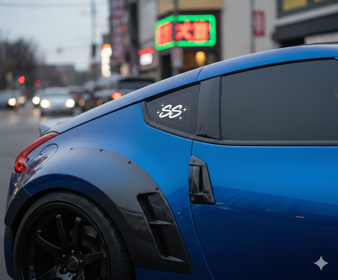 StreetStatic "SS" star vinyl decal