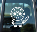 Chibi Jason Voorhees Vinyl Decal | Horror Movie Sticker
