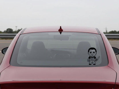 Chibi Michael Myers Vinyl Decal, Horror Movie Car Sticker