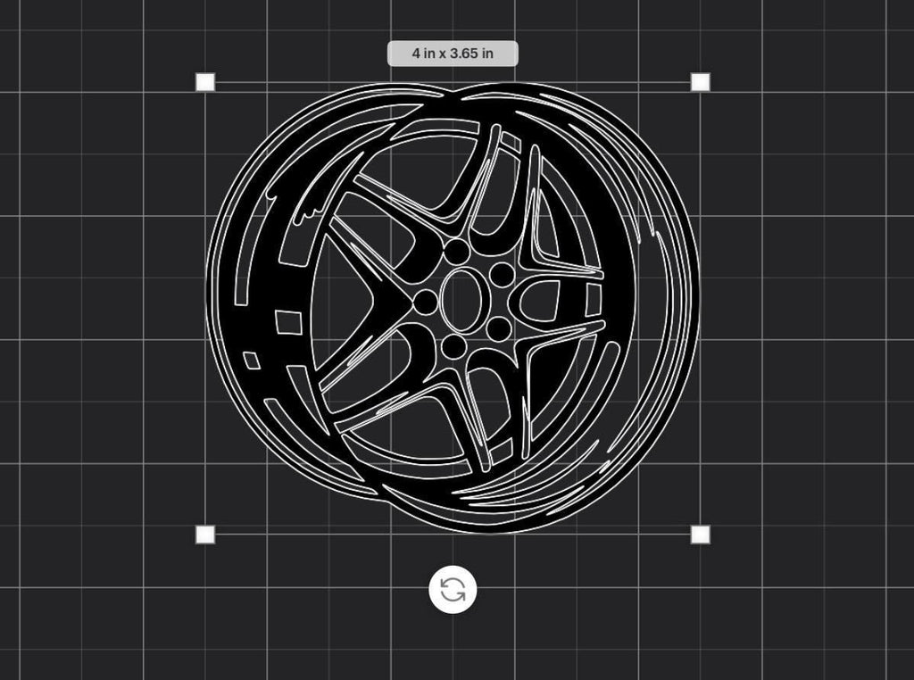 Car Rim Vinyl Sticker | Wheel Inspo Decal