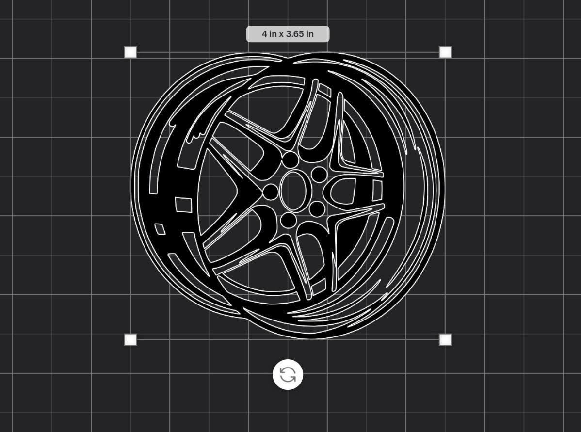 Car Rim Vinyl Sticker | Wheel Inspo Decal