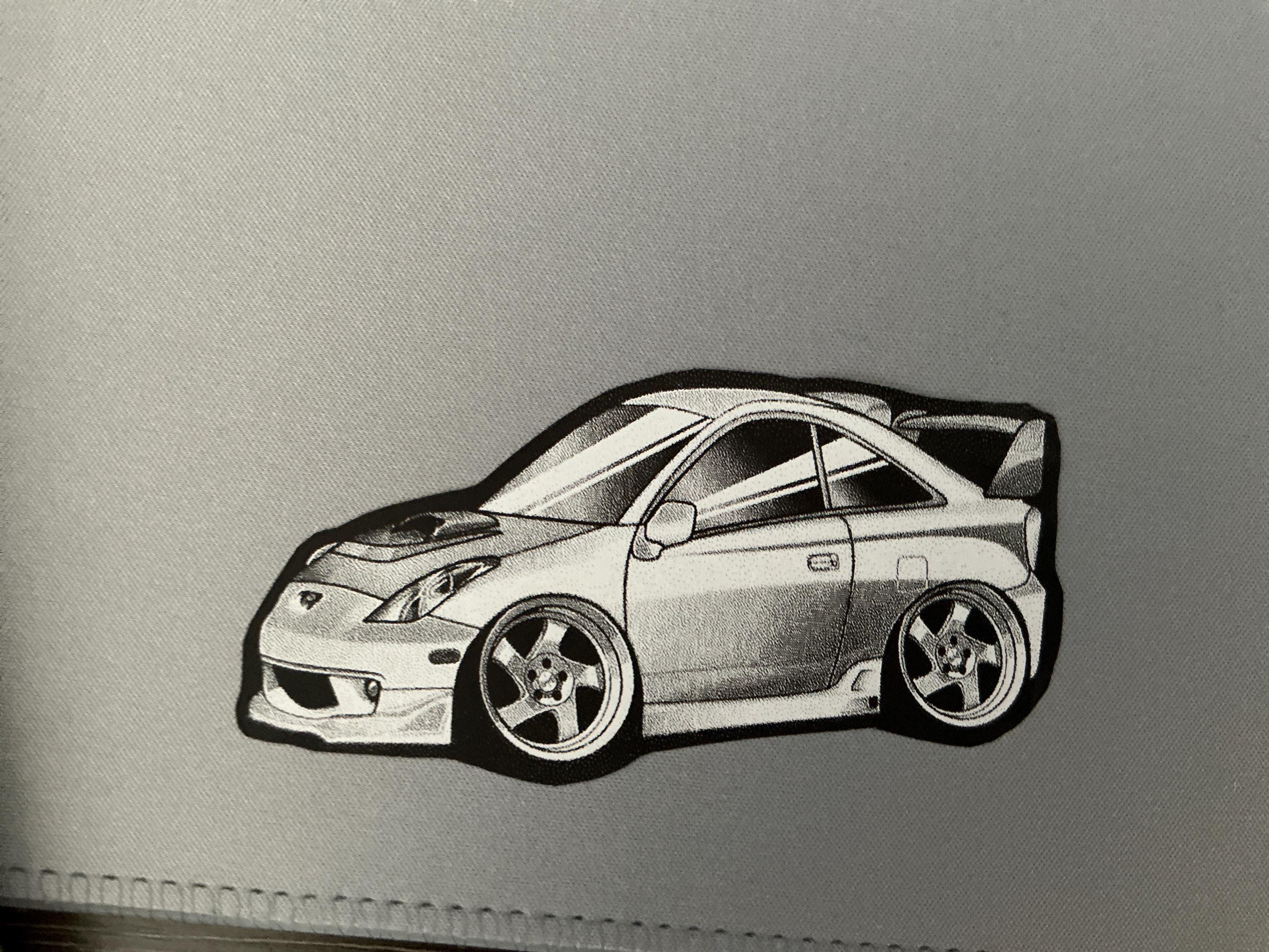 Celica car sticker: 7th gen jdm scrapbook decal