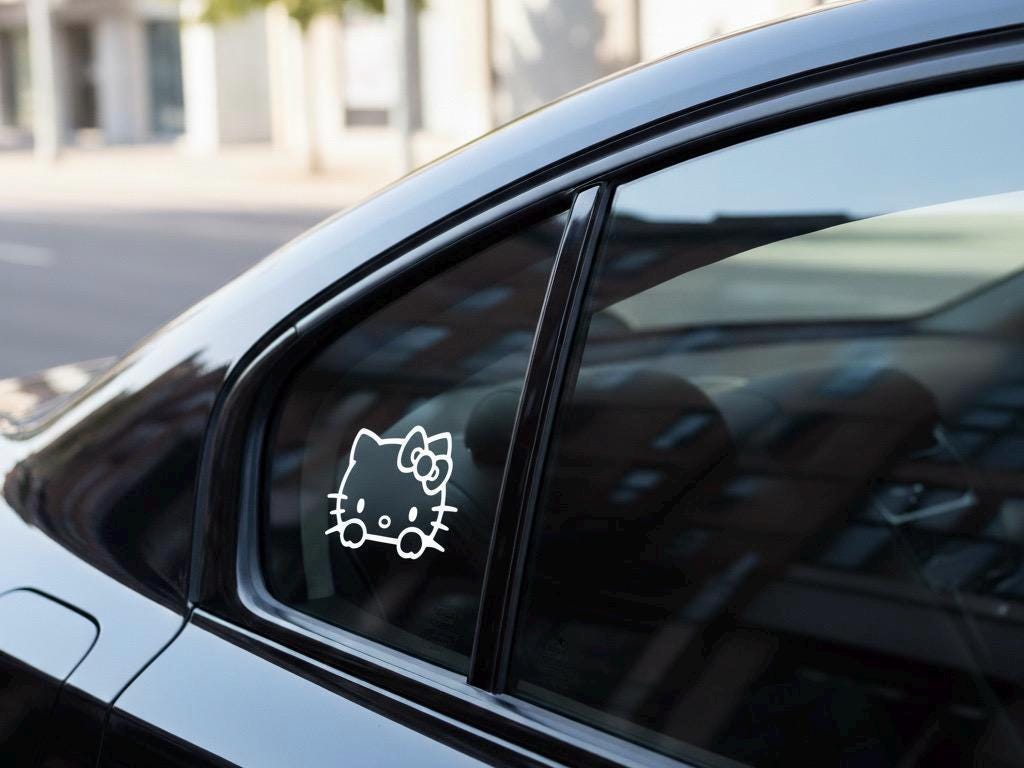 Hello Kitty Car Peeker Decal | Kawaii Sanrio Vinyl Sticker