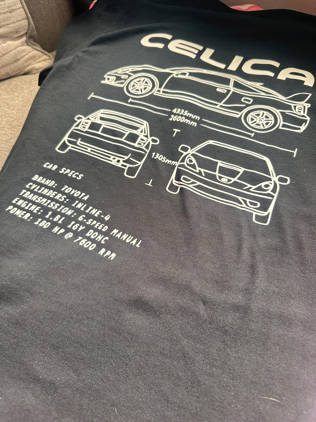 Toyota Celica blueprint T-Shirt | JDM Car Graphic Tee