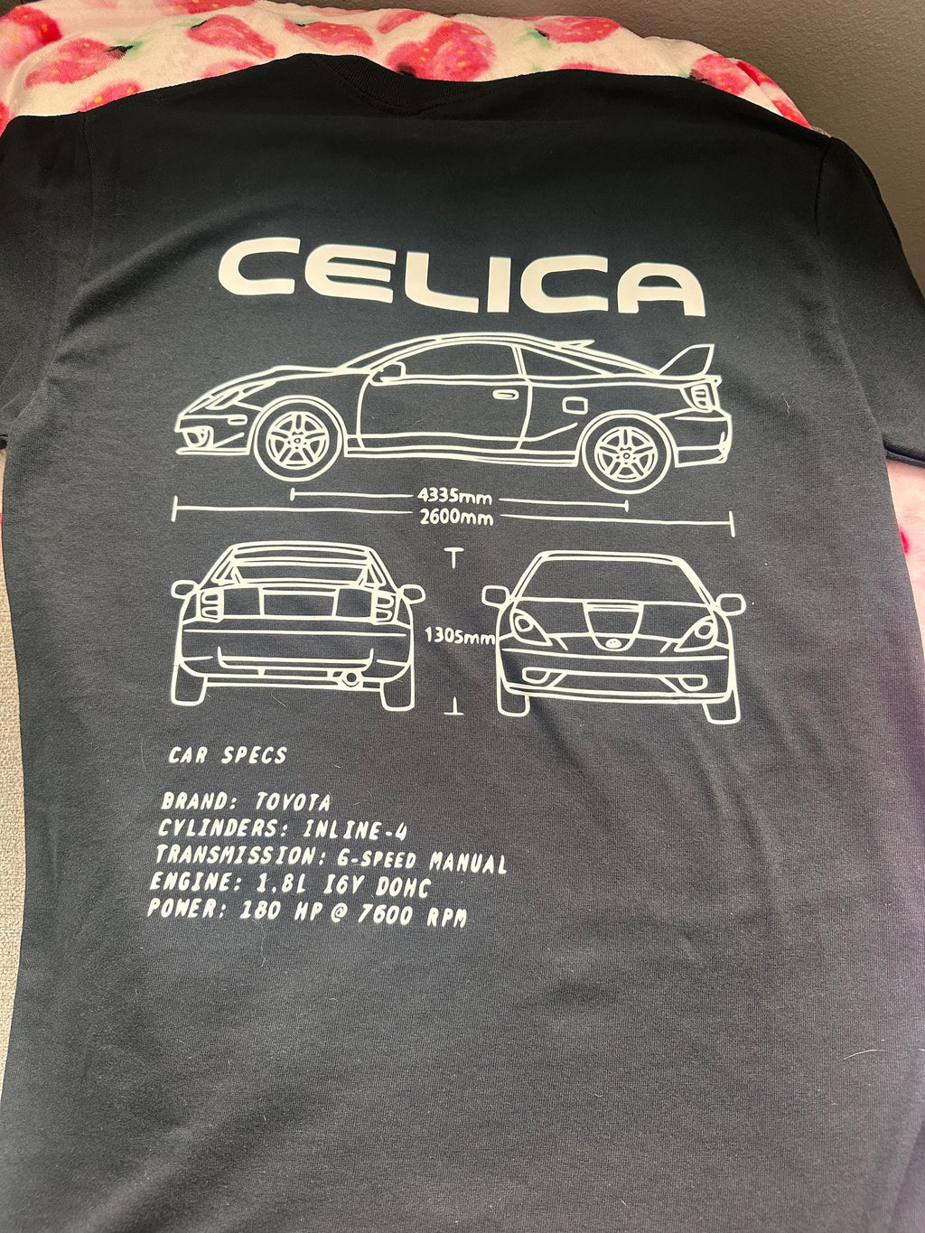 Toyota Celica blueprint T-Shirt | JDM Car Graphic Tee
