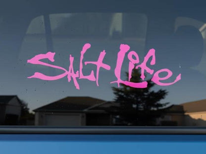 Salt Life Signature Car Vinyl Decal | Beach Ocean Fishing Life