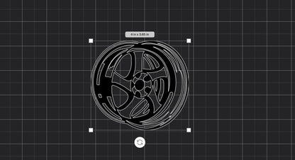 Whistler Wheel Rim Vinyl Sticker | Car Decal
