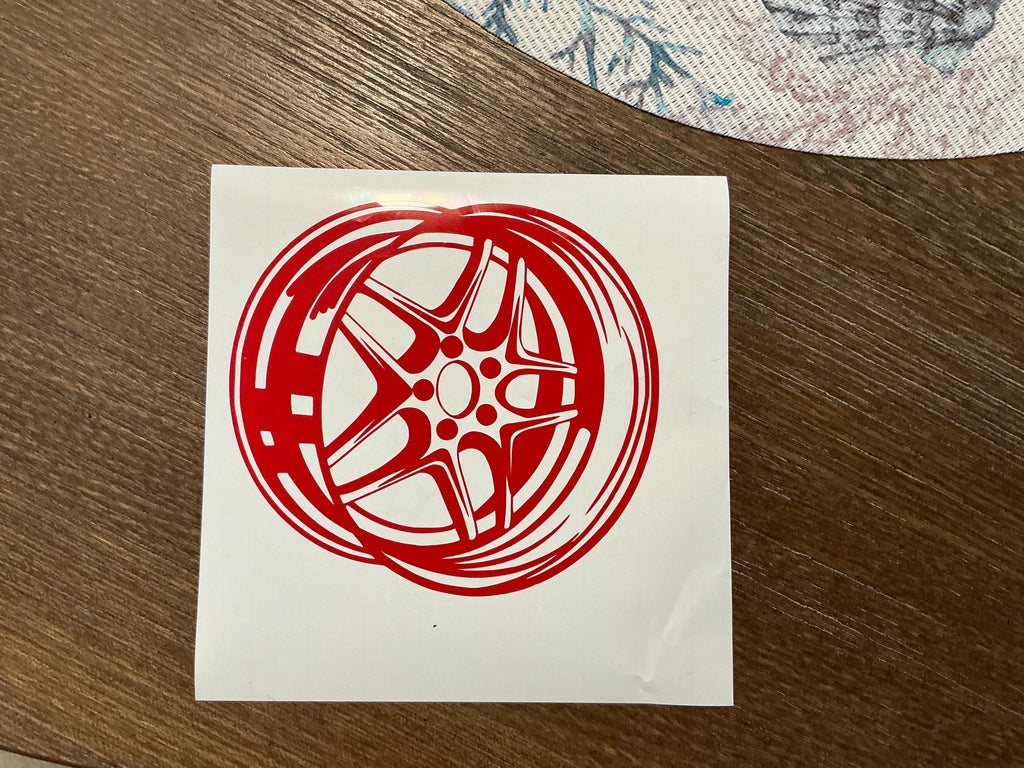 Car Rim Vinyl Sticker | Wheel Inspo Decal