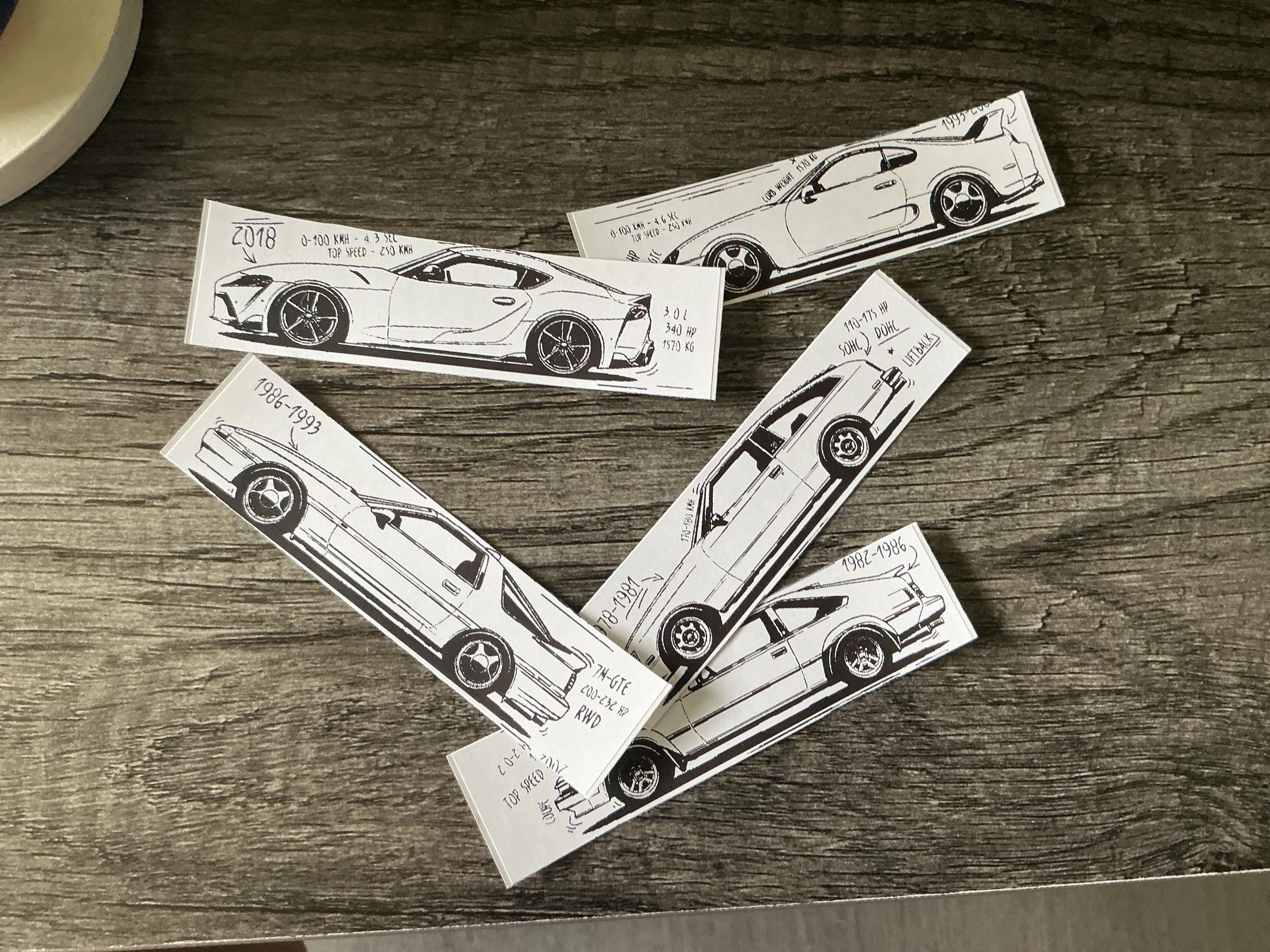 Supra car sticker pack:  scrapbook decals etc