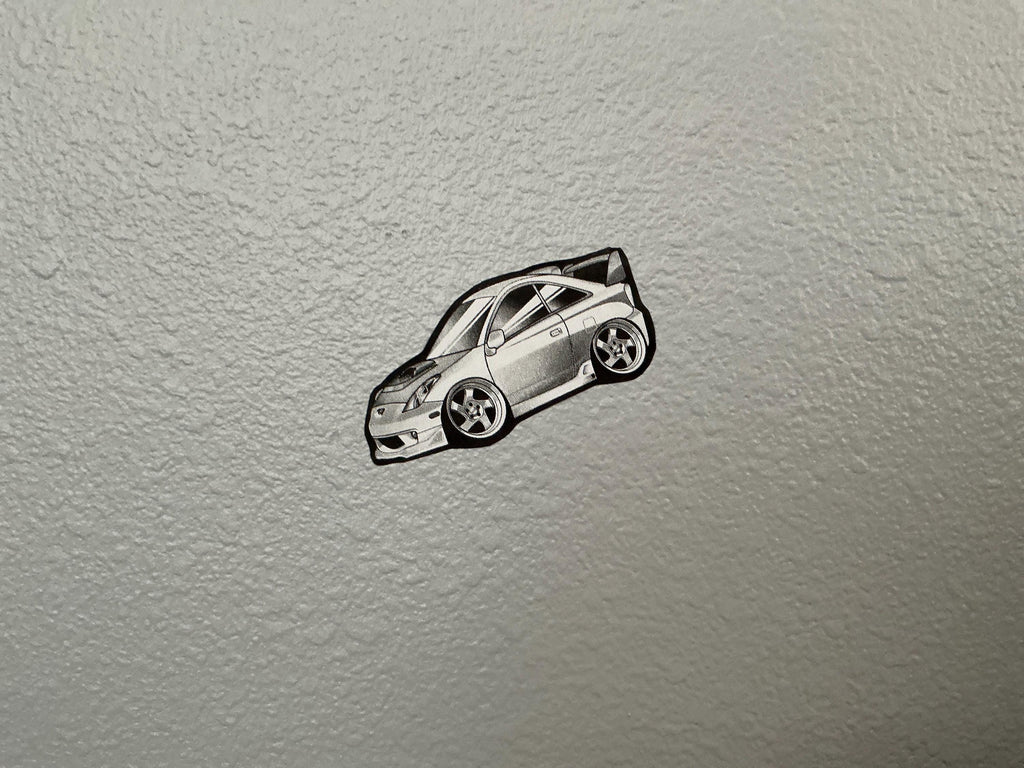 Custom car photo sticker: black and white paper sticker decal