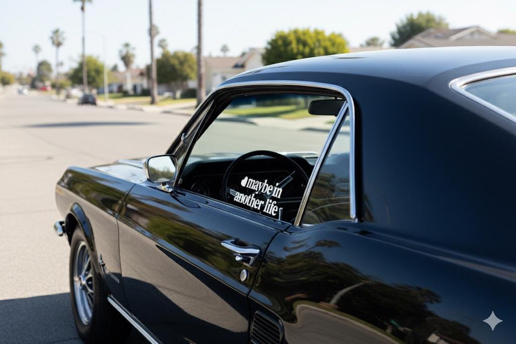 Maybe in Another Life" Heart Aesthetic Sticker | regret sticker | gothic viynl sticker