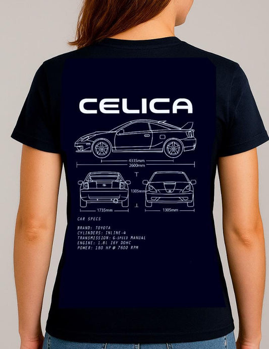 Toyota Celica blueprint T-Shirt | JDM Car Graphic Tee