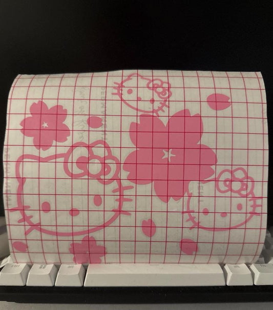 Hello kitty cherry blossom vinyl sticker | hello kitty inspired car sticker