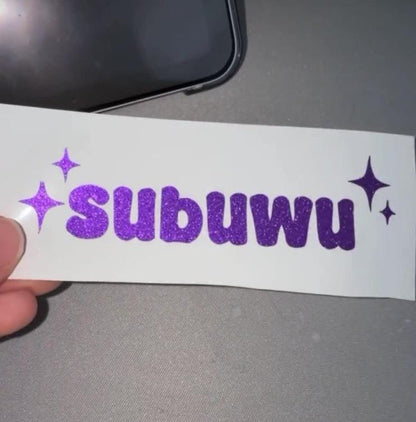 Subuwu Jdm car vinyl decal | Subaru car vinyl decal sticker