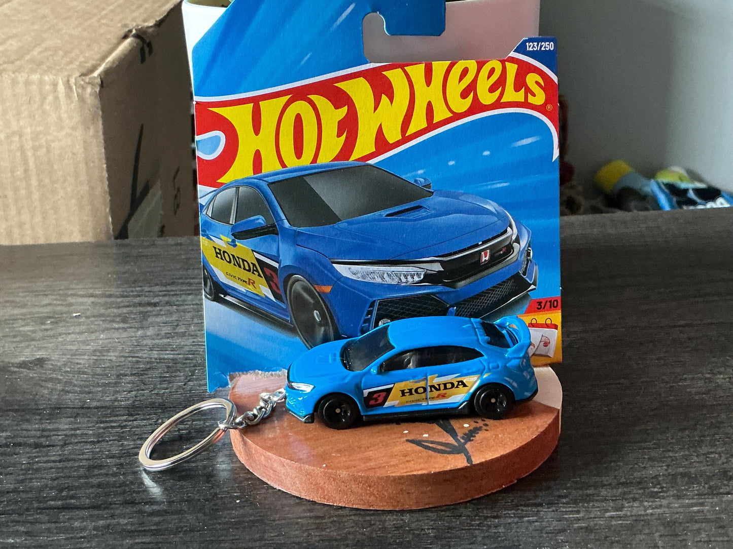 2018 Honda Civic Type R Keychain, FK8 Hot Wheels Keyring, JDM Car Accessories