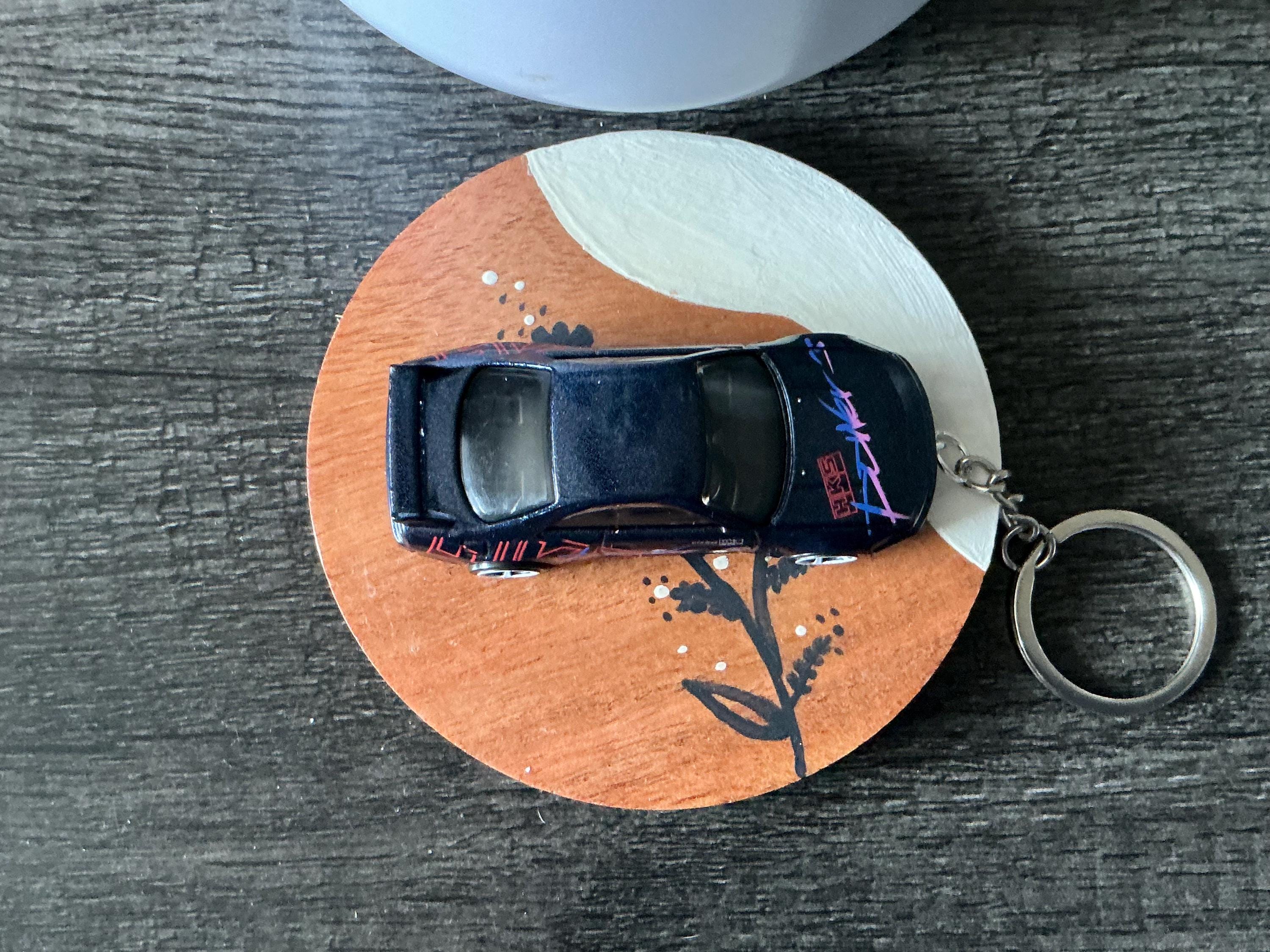 Nissan Skyline GT-R R34 Keychain, BNR34 Hot Wheels Keyring, JDM Godzilla Car Gift, Paul Walker Tribute Car, Custom Diecast Car Guy Gift