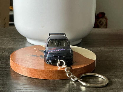 Nissan Skyline GT-R R34 Keychain, BNR34 Hot Wheels Keyring