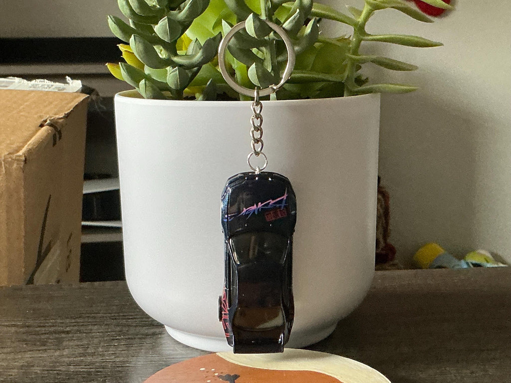 Nissan Skyline GT-R R34 Keychain, BNR34 Hot Wheels Keyring, JDM Godzilla Car Gift, Paul Walker Tribute Car, Custom Diecast Car Guy Gift