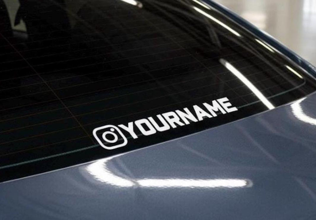 Custom Instagram Vinyl Decal: Car, Laptop, Window Sticker