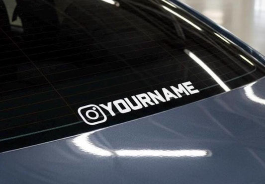 Custom Instagram Vinyl Decal MESSAGE ME BEFORE PURCHASING!! via: "contact" tab