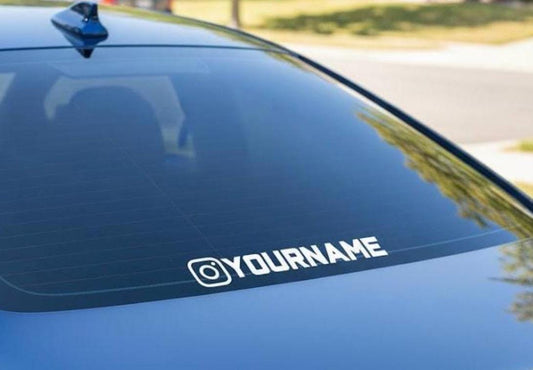 Custom Instagram Vinyl Decal MESSAGE ME BEFORE PURCHASING!! via: "contact" tab