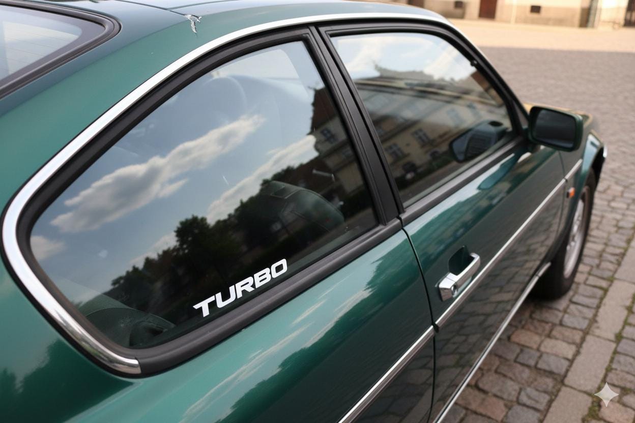 Turbo Vinyl Decal Sticker for Car Windows - JDM Racing Style Graphic - Custom Automotive Lettering for cars, Trucks, Laptops