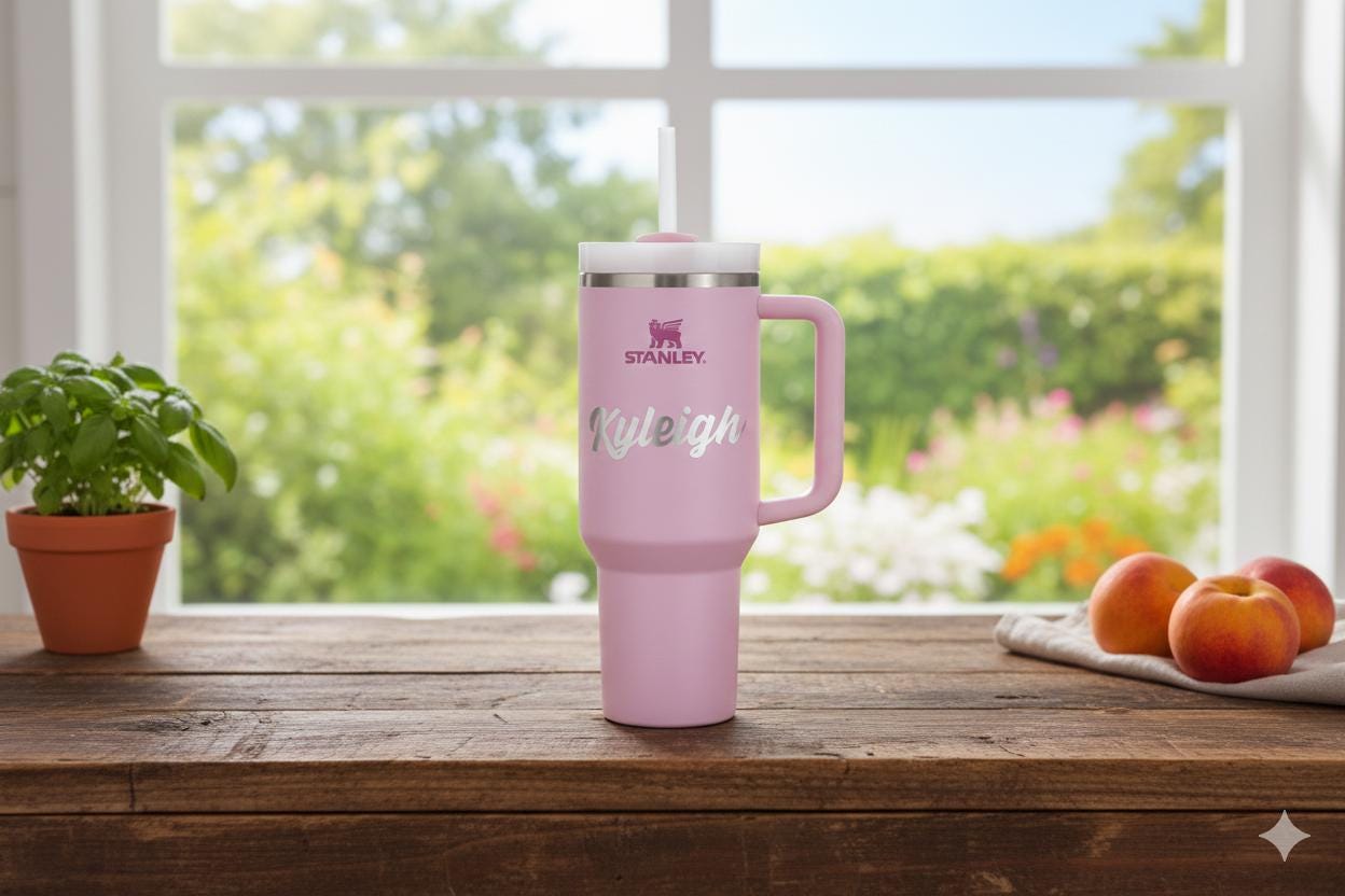 Custom Name Decal for 30oz & 40oz Stanley Bottles | Personalized Name Vinyl Sticker | Stanley cup gifts