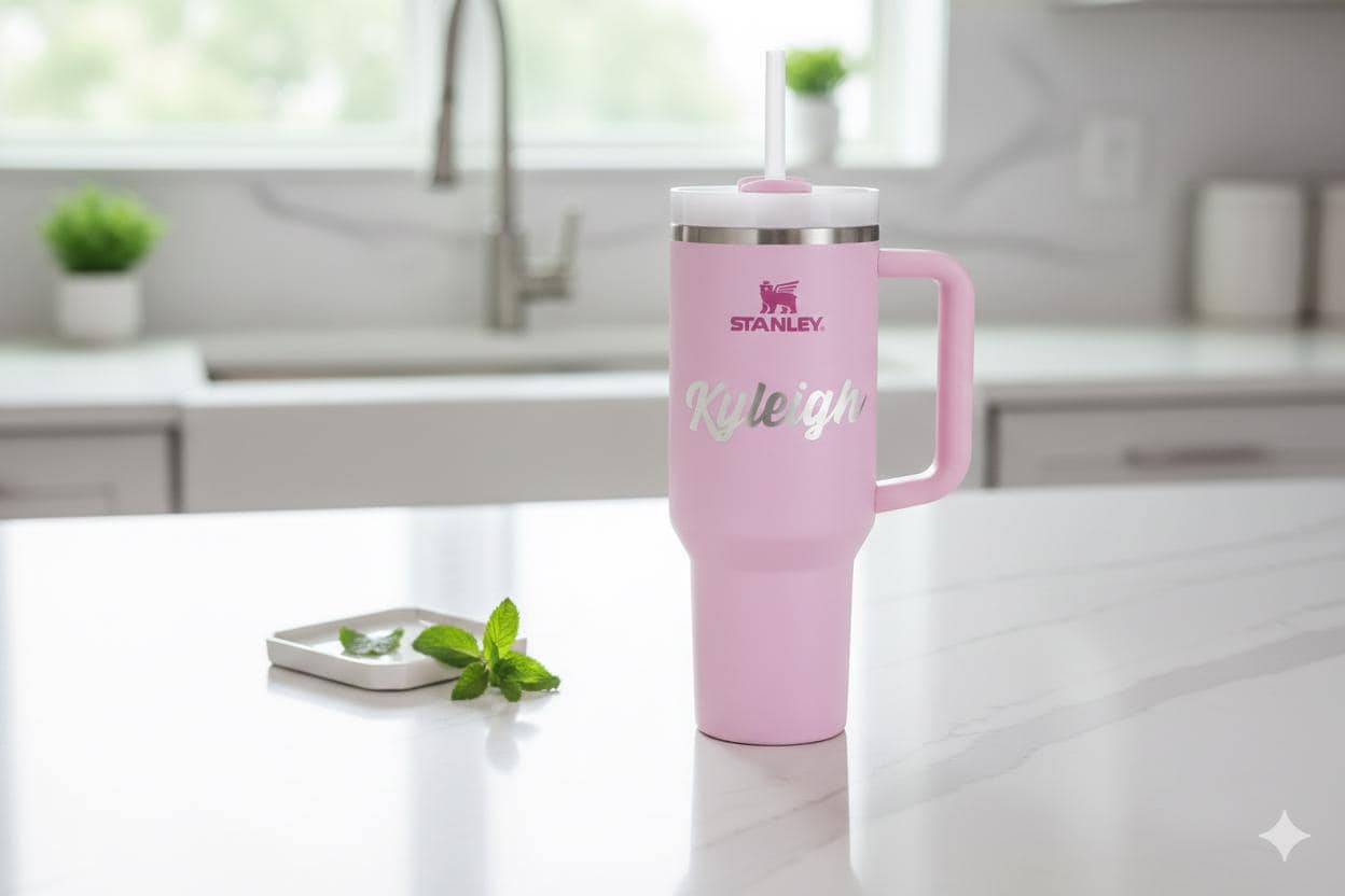 Custom Name Decal for 30oz & 40oz Stanley Bottles | Personalized Name Vinyl Sticker | Stanley cup gifts