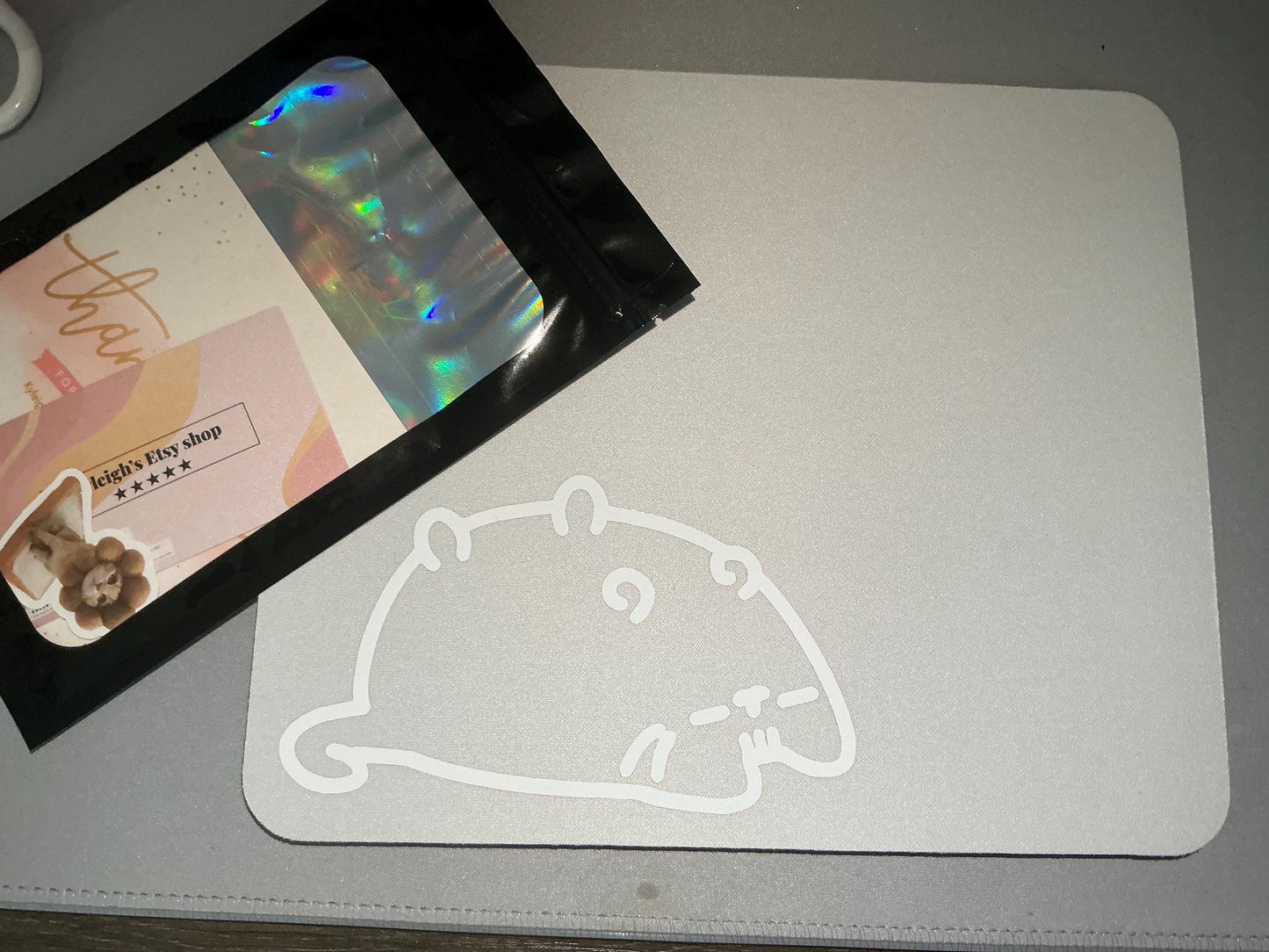 Cozy Sleeping Cat Mouse Pad – Cute Kawaii Desk Mat for Work & Gaming