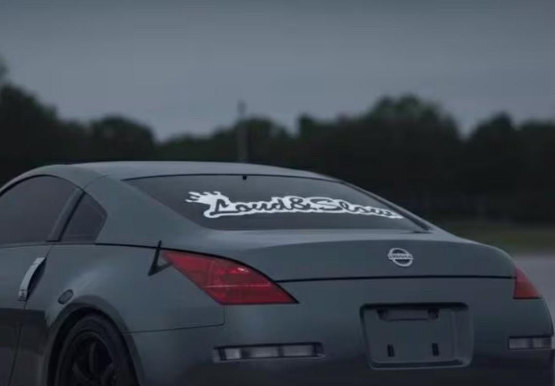 Loud and slow car decal sticker | JDM inspired Vinyl Sticker