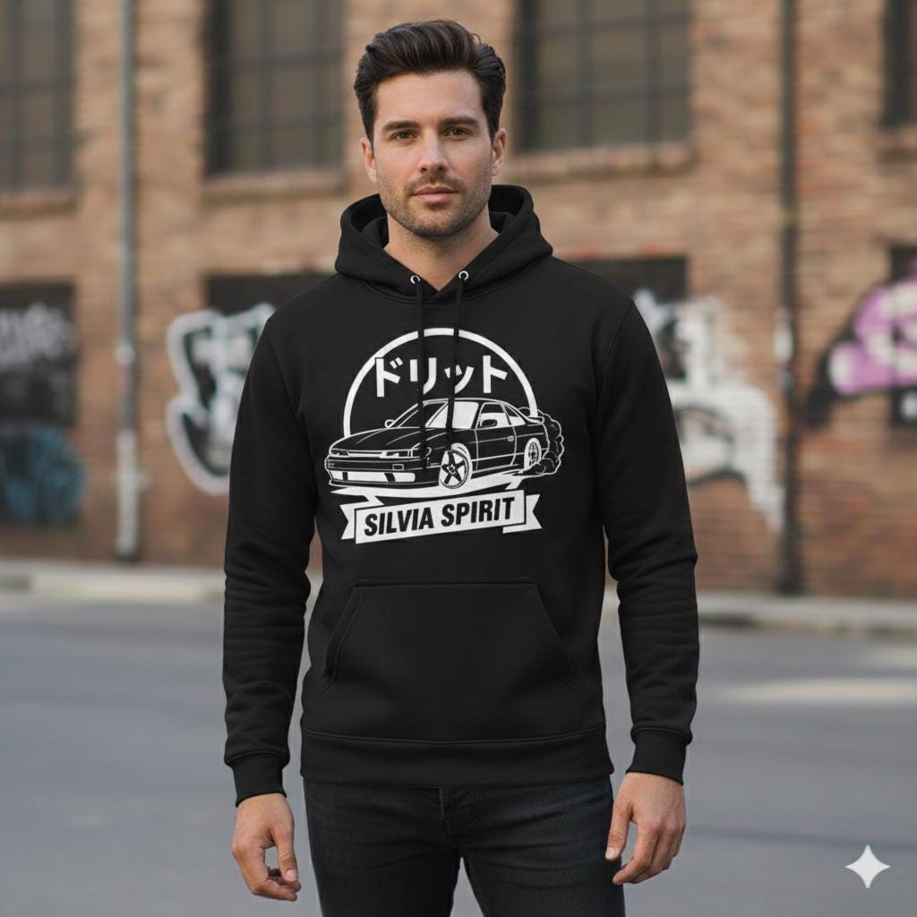 JDM Silvia S13 Drift T-Shirt, hoodie, Japanese Street Racing Aesthetic, Silvia Spirit Car Enthusiast hoodie/T-shirt