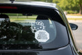 Angry Hello Kitty Tailgating Car Decal - Stop Riding My Ass Sticker - Funny Vinyl Window Decal for JDM, Laptop, or Water Bottle