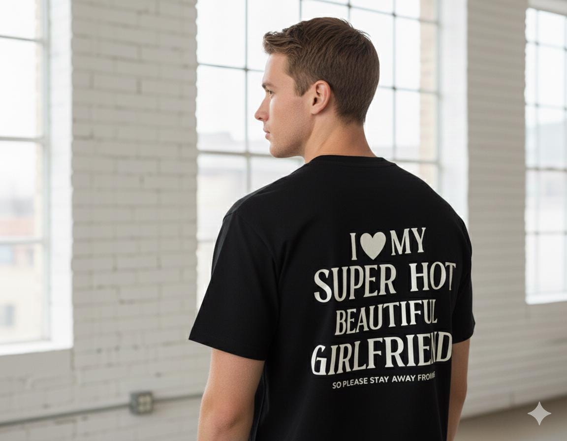 I Love My Super Hot Beautiful Girlfriend Shirt - Funny Boyfriend T-Shirt - Stay Away From Me Hoodie - Sarcastic Anniversary Gift for Him
