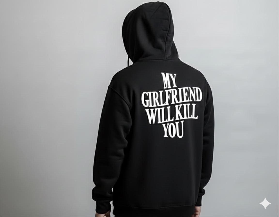 Funny Valentine's Day Gift for Boyfriend, My Girlfriend Will Kill You T-Shirt, Gag Gift for Him, Sarcastic Couple Shirt, Anniversary Present