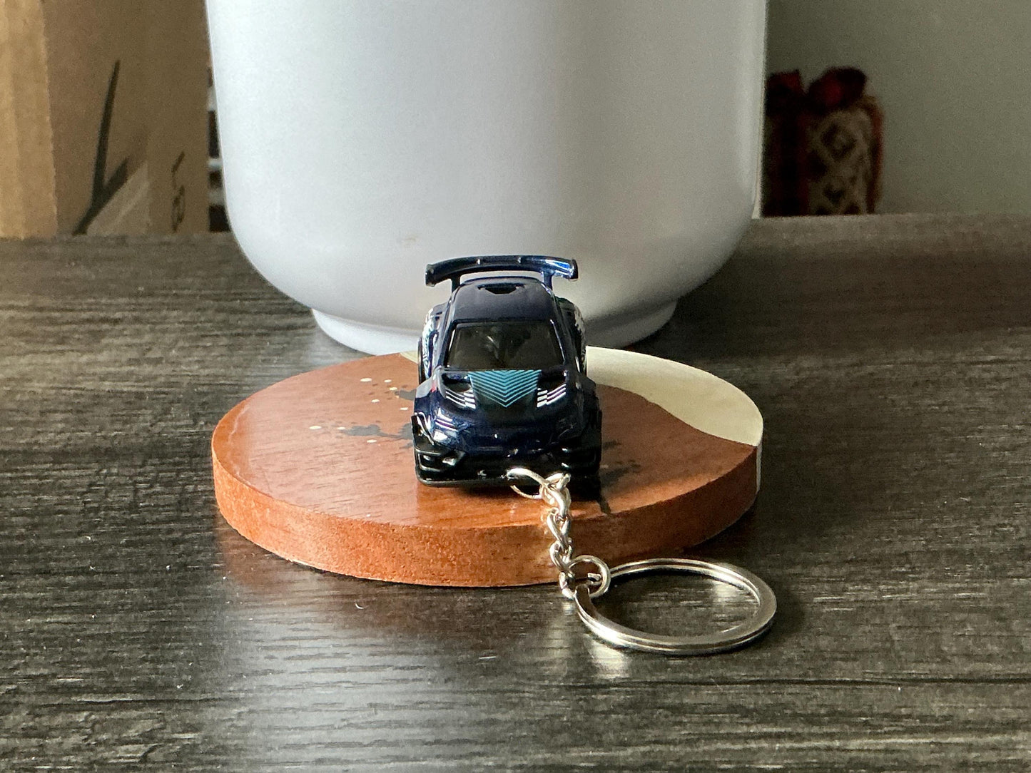 Ford Mustang Mach-E 1400 hotwheels  Keychain, Custom Electric Drift Car Keyring
