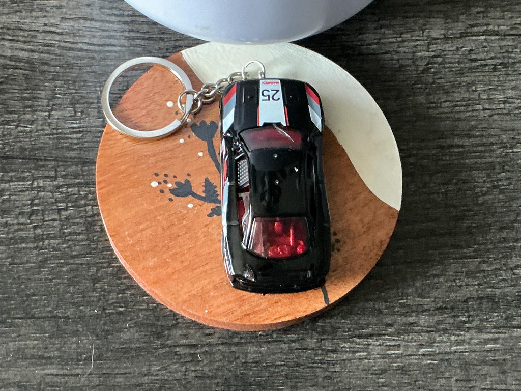 Audi 90 Quattro Keychain, Custom Hot Wheels Keyring, Retro Racer Diecast Accessory, JDM Style Euro Car Gift, Audi Quattro AWD Key Ring,