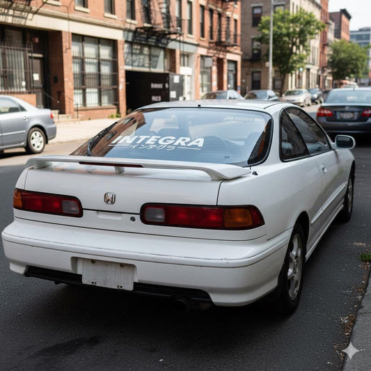 Integra Vinyl Decal - Japanese Katakana Car Sticker - JDM Window Graphics for Acura Integra DC2 DC5