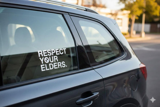Respect Your Elders Vinyl Decal | E30 E36 E46 Sticker for BMW Enthusiast