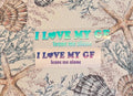 I Love My GF Leave Me Alone Sticker, Y2K Aesthetic Vinyl Decal